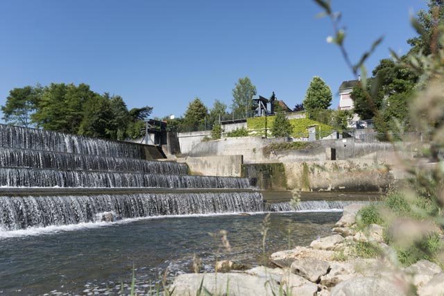 Beim Kraftwerk Neuewelt in Münchenstein soll eine neue Fischtreppe den Weg für Fische in der Birs frei machen. Foto: iwb