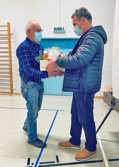 20-Jahre-Arbeitsjubiläum von Hauswart Franz Meier. Foto: zVg