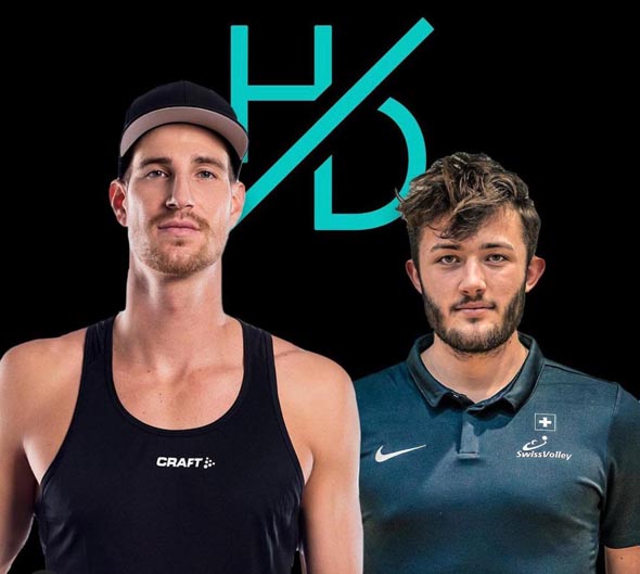 Adrian Heidrich (links) bildet mit Leo Diller neu ein Beachvolleyball-Team in der Nationalmannschaft. Foto: zVg