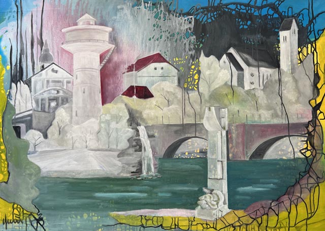 100 Jahre Rheinfelden nahmen sich die Kunstschüler zum Thema. Foto: zVg