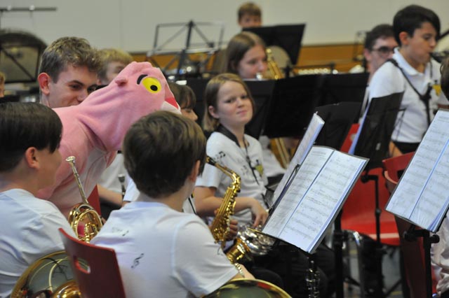 54 Musikerinnen und Musiker der Windband fuhren ins Lager nach Rickenbach. Foto: zVg