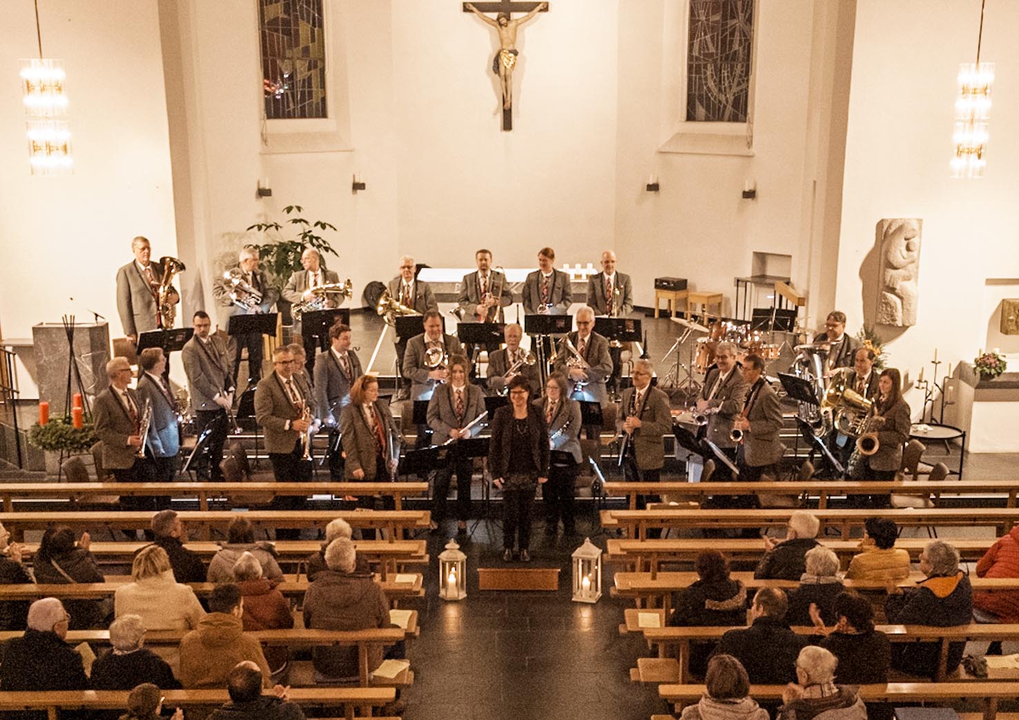 Die Werkmusik der Novartis stimmte auf Weihnachten ein. Foto: zVg