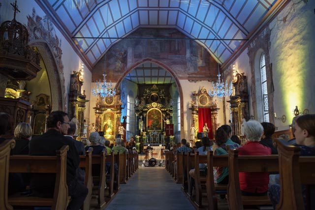 Die vierte «Lange Nacht der Kirchen» wird am Freitag, 2. Juni 2023, wie hier in Bremgarten/AG mit einem vielfältigen Programm wieder viele Menschen in die Kirche locken. Foto: Felix Wey, Baden