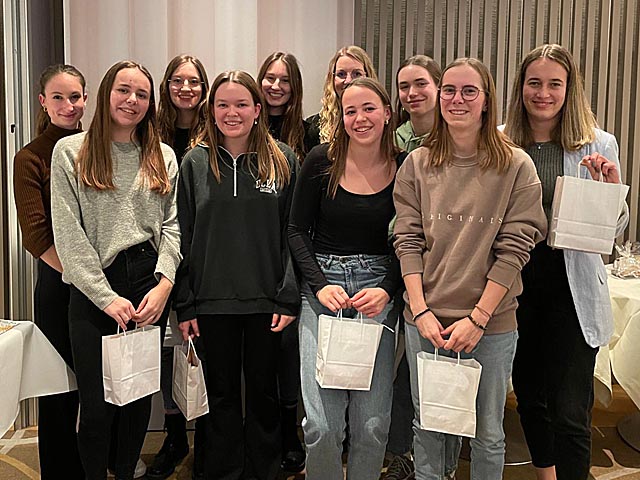 Die fleissigsten Turnerinnen des Vereinsjahres 2022. Foto: zVg