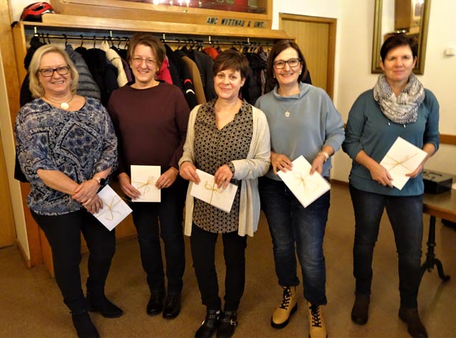 Die Frauen mit den meistbesuchten Turnstunden. Foto: zVg