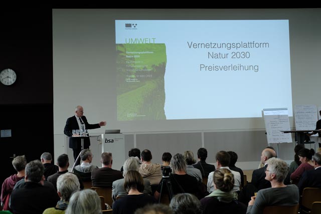  Impressionen von der Verleihung des ersten Aargauer Naturpreises. Foto: zVg