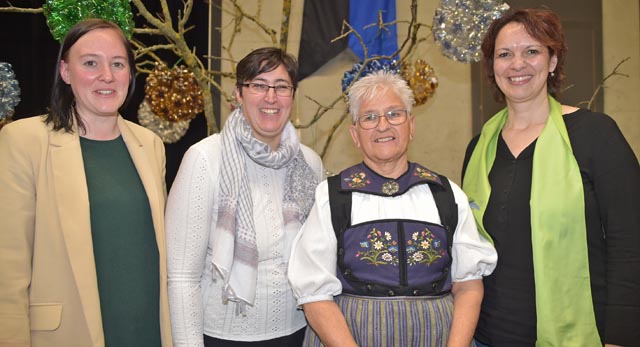 Die vier neuen Vorstandsmitglieder: (von links) Ilona Heggli, Giuanna Häuptli, Verena Kaspar und Edith Nietlispach. Foto: wr