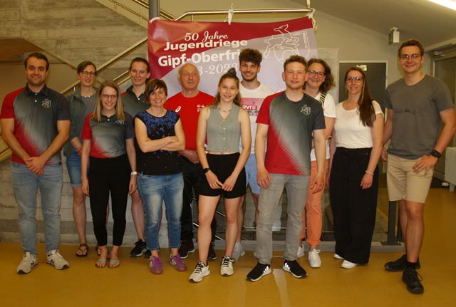Die Gipf-Oberfricker Jugileiter anlässlich der Feier. Foto: zVg