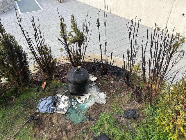 Brand Menziken. Foto: Polizei