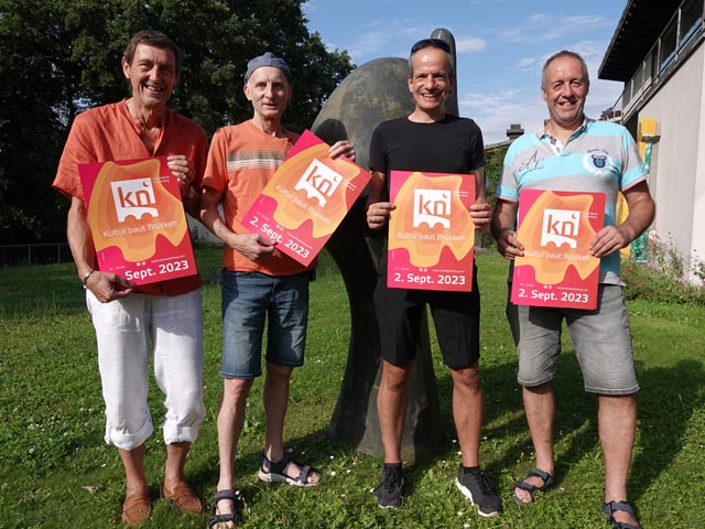 Der harte Kern des OK der Kulturnacht (von links): Roland Kaufmann, Roland Köpfer, Roland Sens und Reto Weiss. Foto: sch