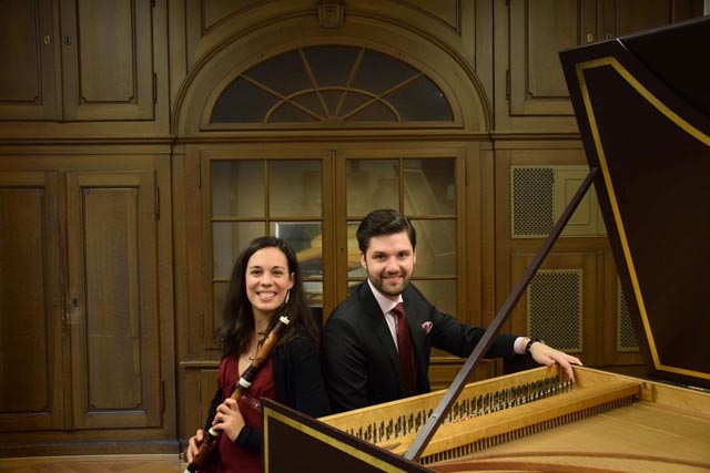 Marie Delorme, Traversflöte, und Thys Grobelnik, Cembalo und Orgel. Foto: zVg