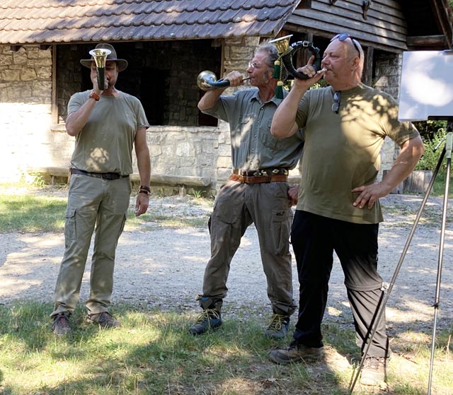 Die Jagdhornbläser. Foto: Dieter Deiss