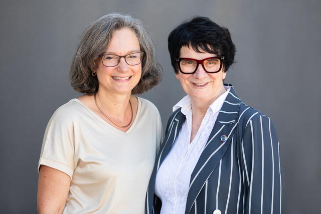 Erwachsenenbildnerin Claudia Berther aus Wallbach mit Referentin Maria Aarts. Foto: Brigitte Keller