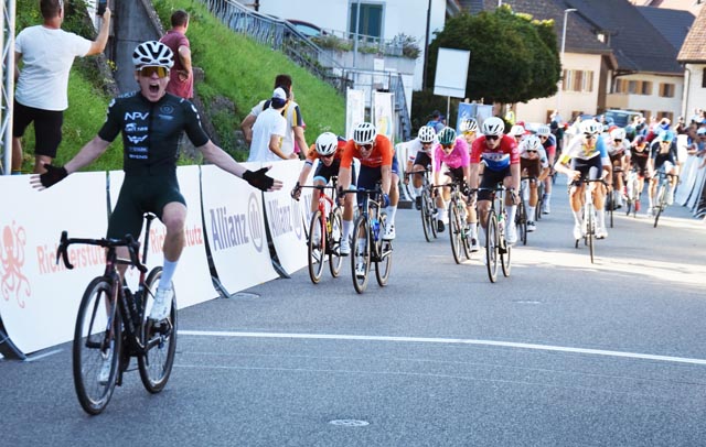 Der Däne Theodor Storm war in der zweiten Halbetappe in Möhlin klar überlegen. Foto: Markus Schenk 