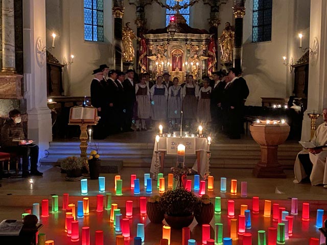 Der Jodlerklub umrahmte den Gottesdienst. Foto: zVg