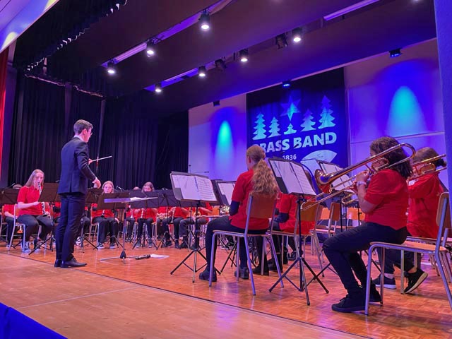 Juniorband Wegenstettertal, mal besinnlich, mal mitreissend. Foto: zVg 