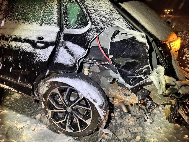 Unfall in Ehrendingen. Foto: Polizei AG