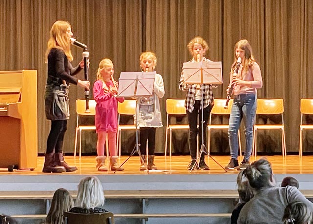 Die Blockflötenschülerinnen. Foto: zVg