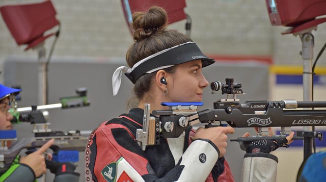 Hochkonzentrierte Chiara Leone im Final der Frauen, den sie nach Belieben dominierte. Foto: wr