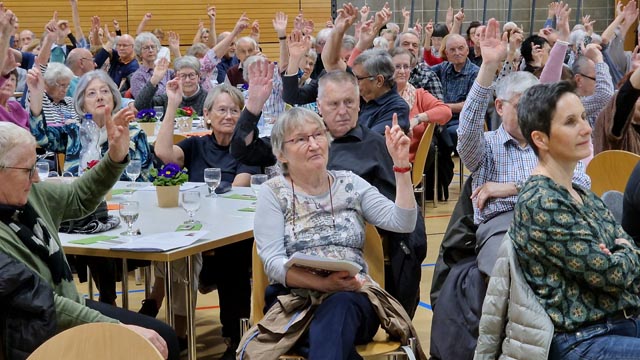 Zustimmung für alle Anträe des Vorstandes. Foto: zVg