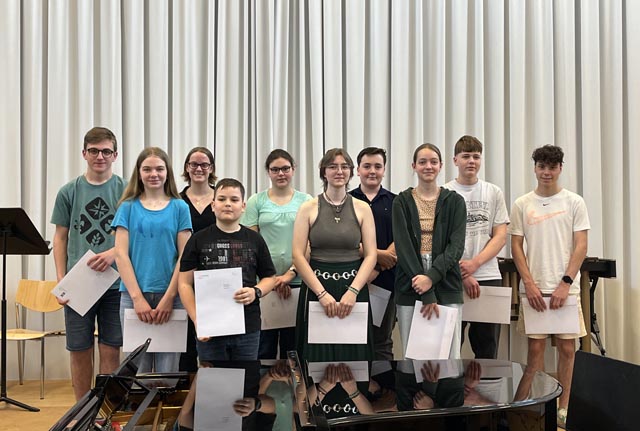 Schülerinnen und Schüler der Zertifikatsstufe 4. Foto: zVg