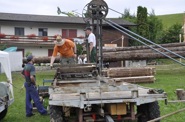 Gattersäge im Einsatz. Foto: zVg