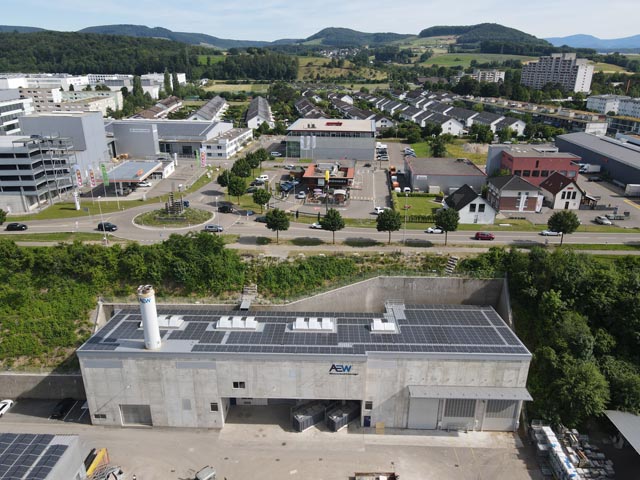 Die Heizzentrale des Wärmeverbunds Kaiseraugst. Foto: zVg