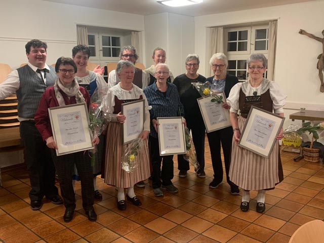 40. Generalversammlung der Trachtengruppe Eiken