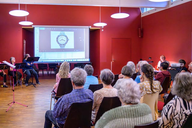 «Die Zeit, die Zeit...» – eine besondere Veranstaltung im Rahmen der Kulturreihe der beiden reformierten Kirchgemeinden Möhlin und Wegen­stettertal. Foto: zVg