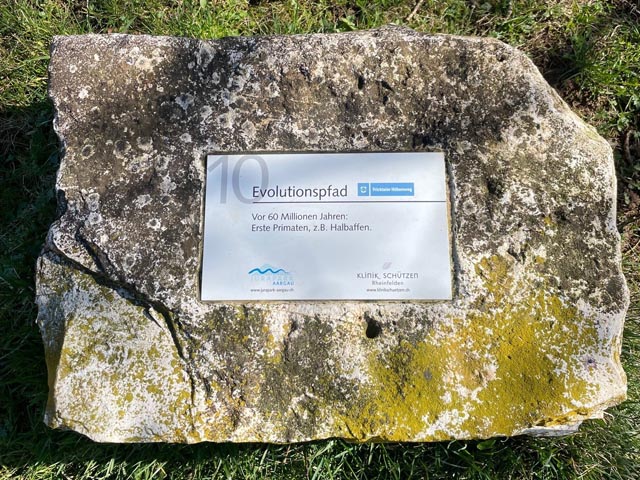 Meilenstein. Foto: © Jurapark Aargau