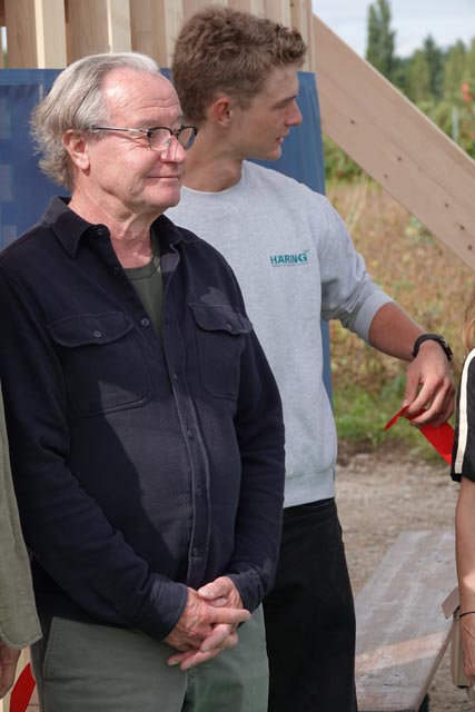 Zufrieden mit dem Projekt ist Initiant Christoph Grenacher (links) mit Kai Lüdi. Foto: Peter Schütz