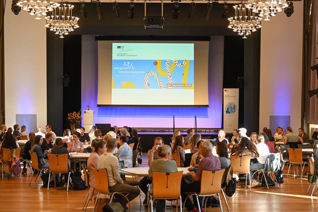 Aargauer Familien wünschen sich Orte zum BegegnenAm Samstag, 20. September, lud der Kanton Aargau zum Aargauer Familienkongress ins Kultur- &amp; Kongresshaus Aarau ein. Foto: Kanton Aargau