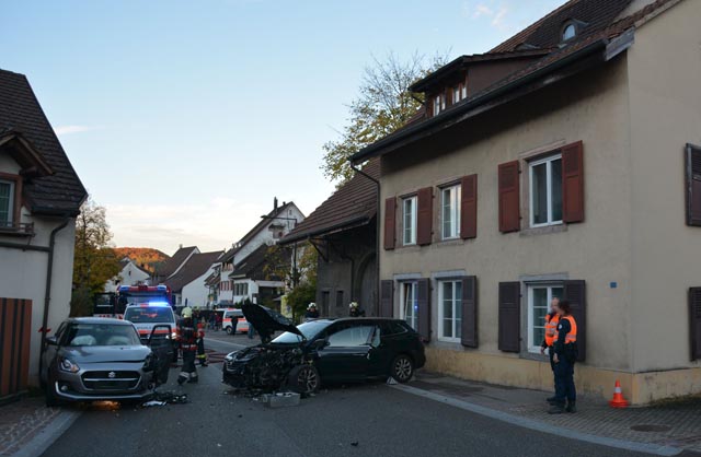 In Bubendorf kam es zu einer Kollision zweier Fahrzeuge.