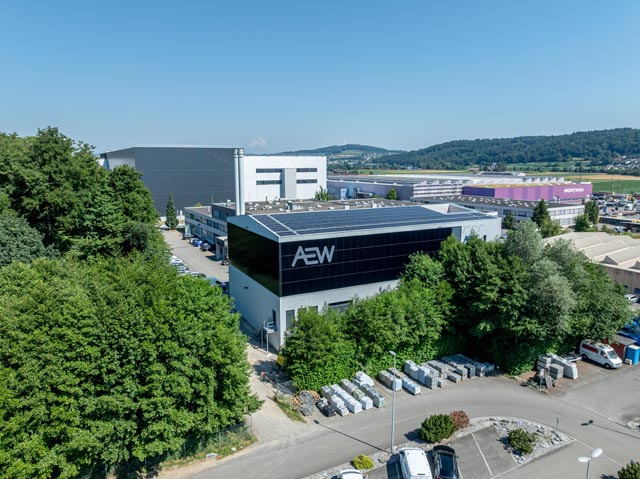 AEW Wärmeverbund Villmergen Industrie ist angeheizt – nachhaltige Wärme für die Region. Foto: aew