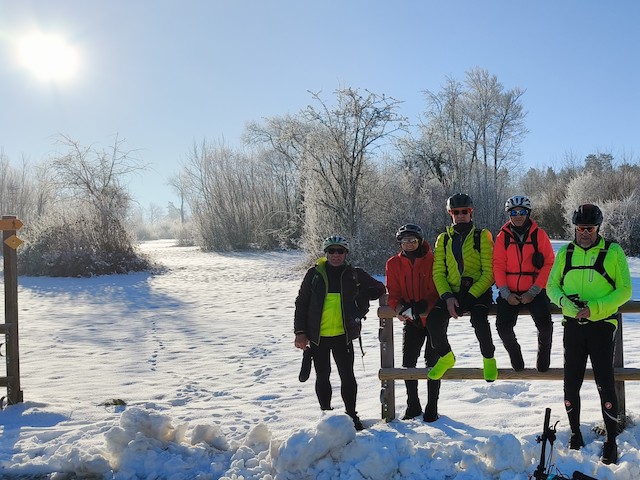 Zeiningen: Veloclub erlebt winterliche Aussichten