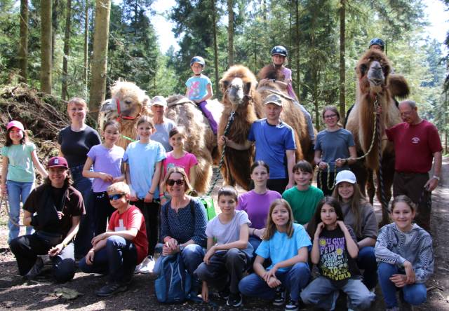 Kamelreiten im Wald. Foto: zVg