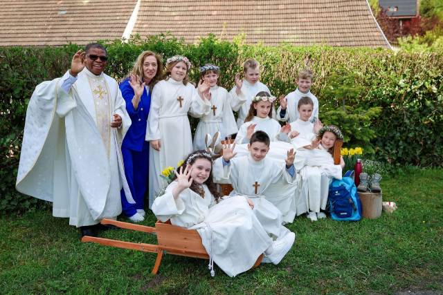 Die Erstkommunikanten aus Gansingen und Mettauertal. Foto: zVg