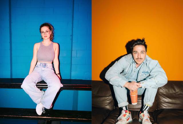 Florentine Osche und Falk Pyrczek treten im Bürgersaal von Rheinfelden DE auf.