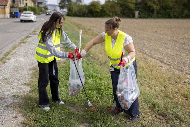 Mehrere Tonnen herumliegende Abfälle und Wertstoffe wurden eingesammelt. Foto: zVg 